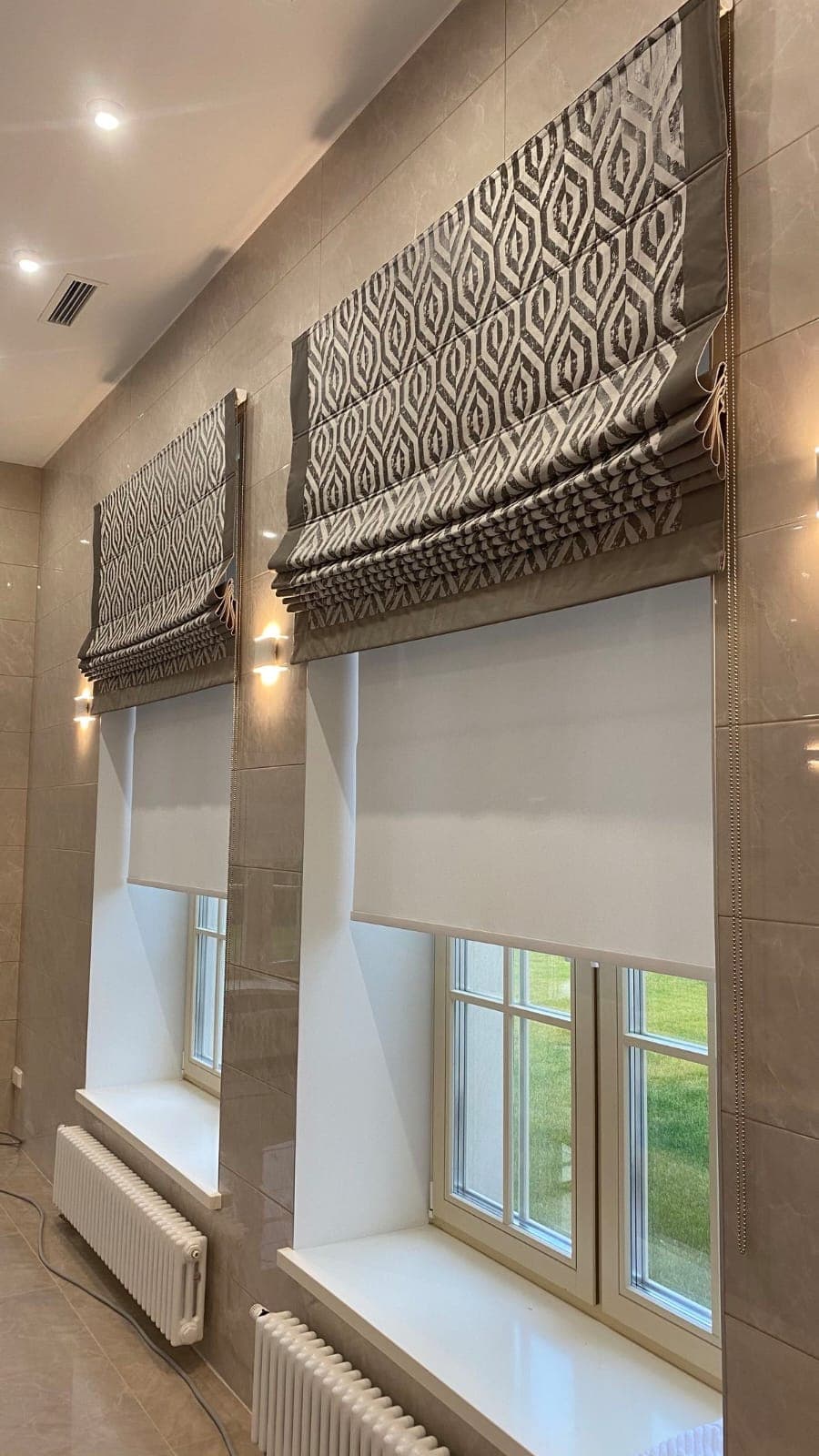 Roman Blinds in a Hyderabad home