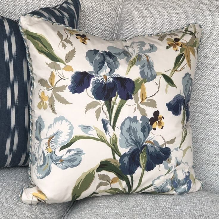 Cushions styled on a sofa — example 2