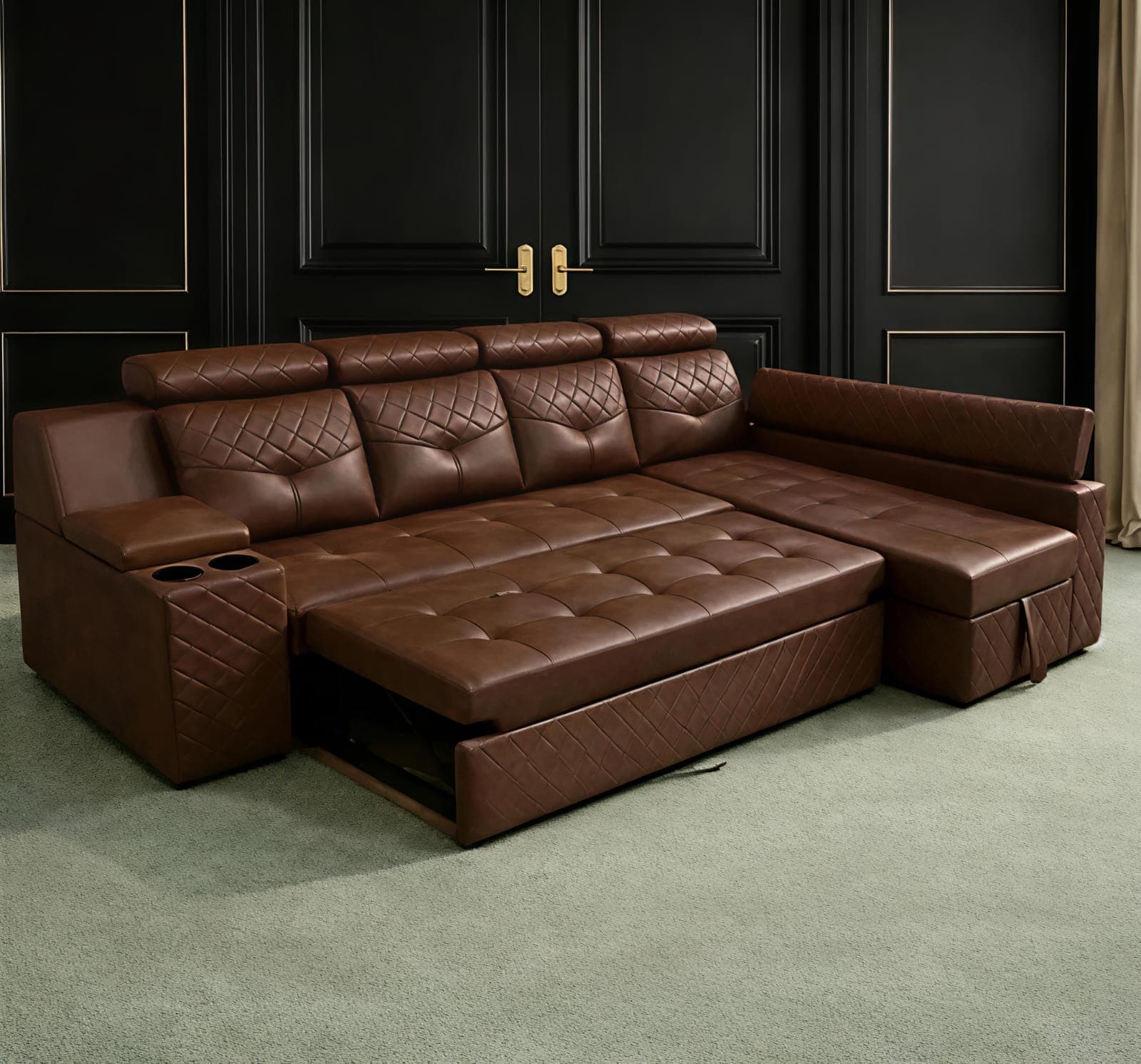 Upholstered sofa in a Hyderabad home — example 10