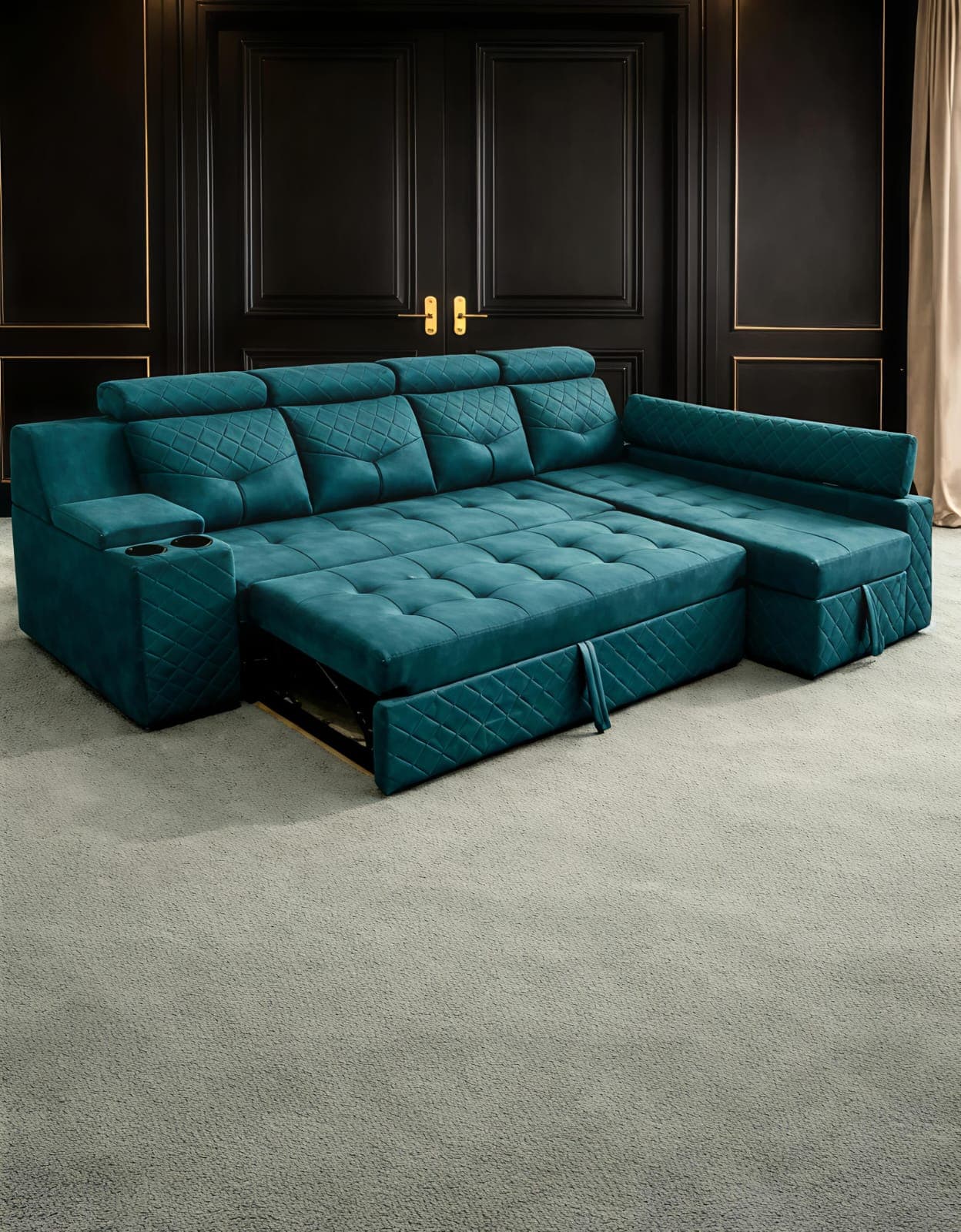 Upholstered sofa in a Hyderabad home — example 11