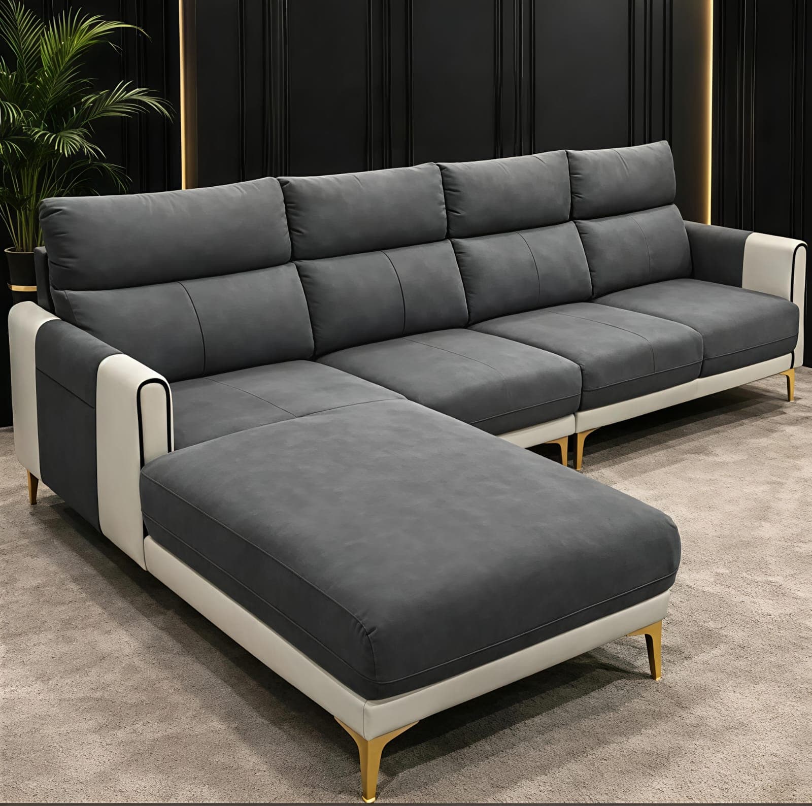 Upholstered sofa in a Hyderabad home — example 2