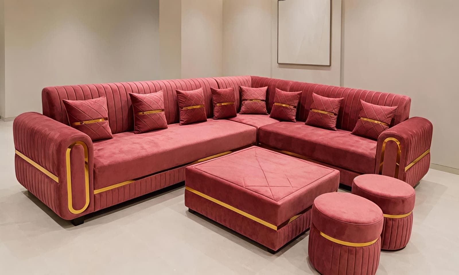 Upholstered sofa in a Hyderabad home — example 3