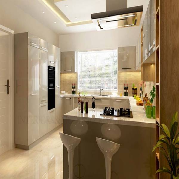 Elegant Interior and Modular Kitchen Private Limited+Parallel Kitchen